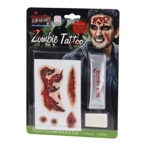 Zombie Tatueringar och blod