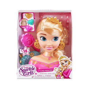 Sparkle Girlz Styling Princess Frisyrhuvud 14 delar