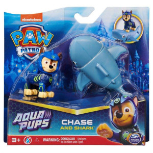 Paw Patrol Aqua Pups Figur och havsdjur Chase