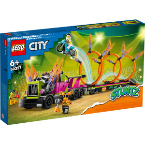 LEGO® City Stuntz Stuntbil och eldringsutmaning 60357