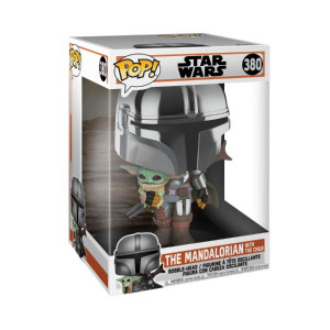 Funko! POP Star Wars 10" The Mandalorian with the Child Chrome 380