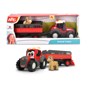 ABC Traktor med släp och Hästfigur