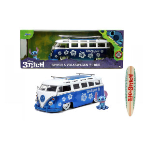 Disney Stitch & Volkswagen T1 Buss Metall 1:24
