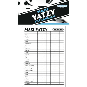Maxi Yatzy Extrablock