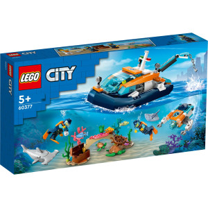 LEGO® City Utforskare och dykarbåt 60377