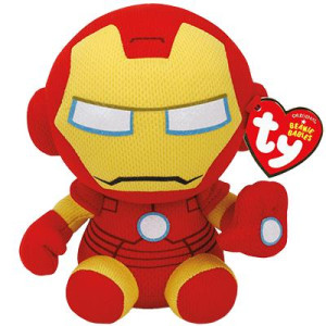 TY Marvel Beanie Babies Iron Man Regular