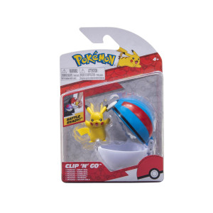 Pokemon Clip n Go Pikachu + Great Ball
