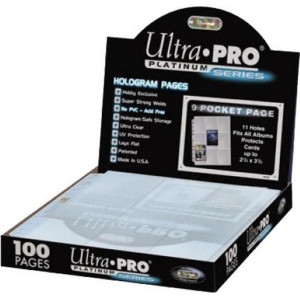 Plastficka 9-P Ultra Pro 100-pack