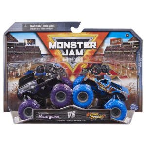 Monster Jam 1:64 2-pack Mohawk Warrior vs Stone Crusher
