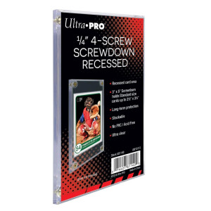 Ultra Pro Screwdown Recessed Samlarkortsskydd 1/4"