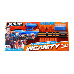 X-Shot Insanity Motorized Rage Fire med 72 darts