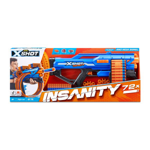 X-Shot Insanity Mad Mega Barrel med 72 darts