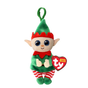 TY Beanie Bellies Christmas Clip Elfonso Elf