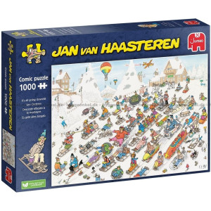 Jan Van Haasteren It's All Going Downhill Pussel 1000 bitar