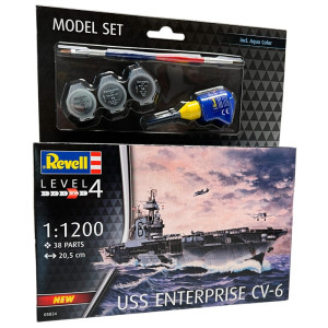 Revell Model set USS Enterprise CV-6 1:1200 Modellbyggsats