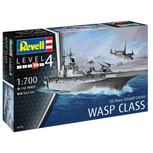 Revell US Navy Assault Carrier Wasp Class 1:700 Modellbyggsats