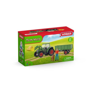 schleich® FARM WORLD Traktor med släp 42608