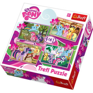 Trefl My Little Pony Pussel 4-i-1 34153
