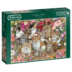 Falcon Floral Cats Pussel 1000 bitar 11246