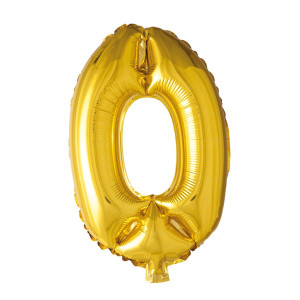 Folieballong 41cm Siffra Guld