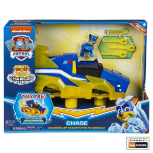 Paw Patrol Chases Charged up Transforming Vehicle