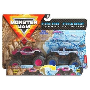 Monster Jam 2-pack Color Change Blue Thunder & Full Charge