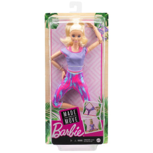 Barbie Made to Move Ställbar docka Blond GXF04