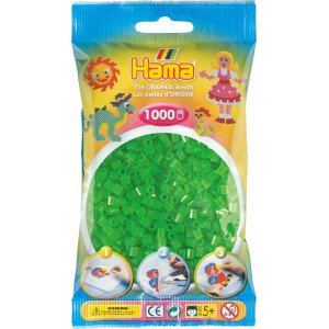 Hama Midi Neon Grön 1000st 207-37