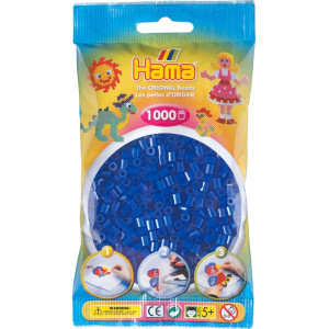 Hama Midi Neon Blå 1000st 207-36