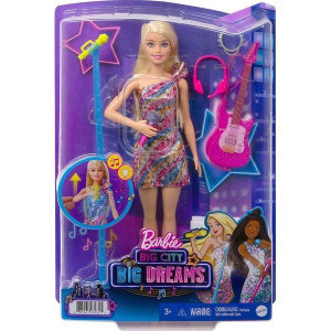 Barbie Big City Malibu Doll med ljud, ljus och tillbehör
