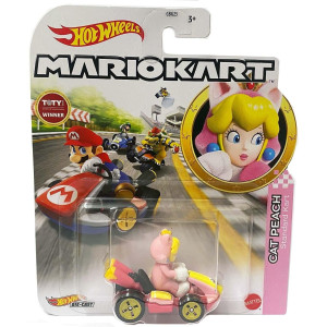 Hot Wheels Mario Kart CAT PEACH Standard Kart