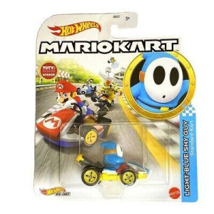 Hot Wheels Mario Kart LIGHT-BLUE SHY GUY Standard Kart