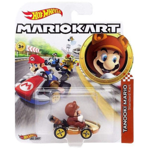 Hot Wheels Mario Kart TANOOKI MARIO Standard Kart