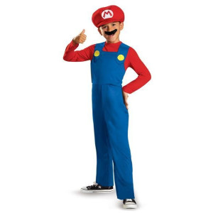 Super Mario Utklädningskläder M 7-8 år