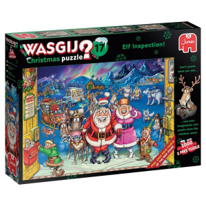 Wasgij Christmas 17 Elf Inspection Pussel 2x1000bitar 25003