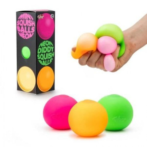 Neon Diddy Squish Balls 3-pack