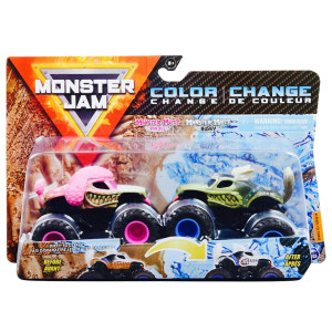 Monster Jam 2-pack Color Change Monster Mutt Poodle & Monster Mutt Husky