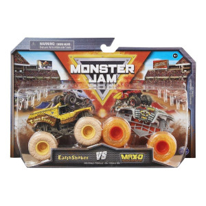 Monster Jam 1:64 2-pack Earthshaker vs Max-D