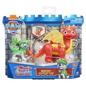 Paw Patrol Knights Rocky and Dragon Flame