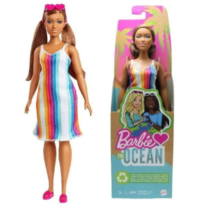 Barbie Loves the Ocean Randig klänning GRB38