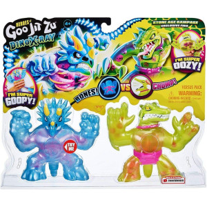 Goo Jit Zu Dino X-Ray 2-pack Tritops Bones! vs Shredz Chomp
