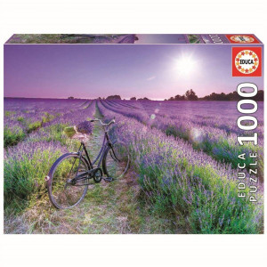 Educa Bike In A Lavender Field Pussel 1000 bitar 19255