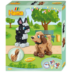 Hama Midi Box 3D Hund och Katt 2500 pärlor