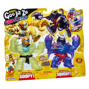 Goo Jit Zu Goo Shifters 2-p Liquid Gold Pantaro vs Shadow Orb Scorpius