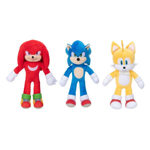 Sonic 3-pack Mjukdjur 23cm